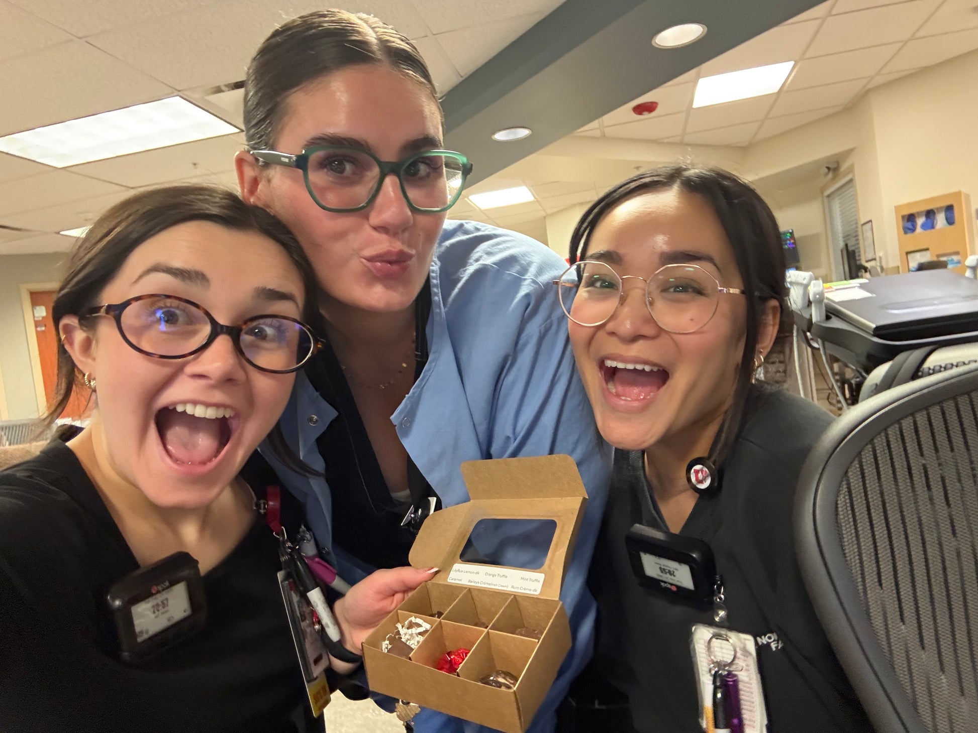Nurses happy with their 6-pack
